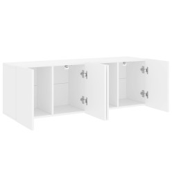 Meubles TV muraux 2 pcs blanc 60x30x41 cm