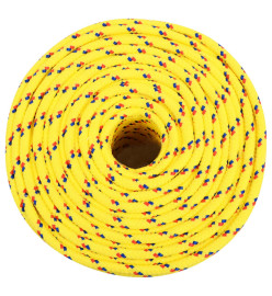 Corde de bateau Jaune 6 mm 50 m Polypropylène