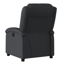 Fauteuil inclinable noir cuir véritable