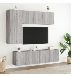 Meubles TV muraux 2 pcs sonoma gris 60x30x41 cm