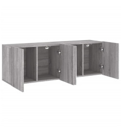 Meubles TV muraux 2 pcs sonoma gris 60x30x41 cm