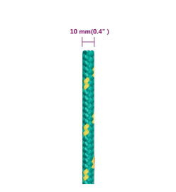 Corde de bateau Vert 10 mm 25 m Polypropylène