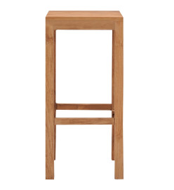 Tabourets de bar lot de 4 bois de teck massif