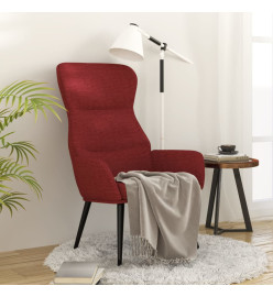 Chaise de relaxation Rouge bordeaux Tissu