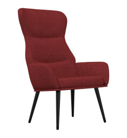 Chaise de relaxation Rouge bordeaux Tissu