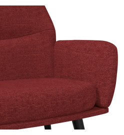 Chaise de relaxation Rouge bordeaux Tissu