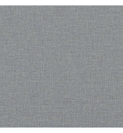 Canapé 2 places avec oreillers gris clair 140 cm tissu