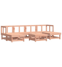 Salon de jardin 7 pcs bois massif douglas