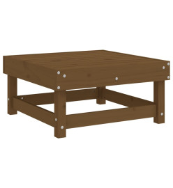 Salon de jardin 5 pcs marron miel bois de pin massif