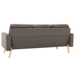 Ensemble de canapés 2 pcs Tissu Taupe