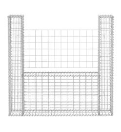 Panier de gabion en forme de U Acier galvanisé 160x20x150 cm