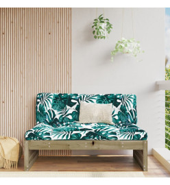 Canapé central de jardin 120x80 cm bois de pin imprégné