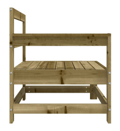 Canapé d'angle de jardin bois de pin imprégné