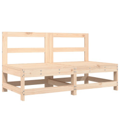 Salon de jardin 8 pcs Bois de pin massif