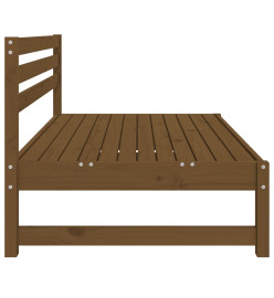Canapé central de jardin marron miel 120x80 cm bois pin massif
