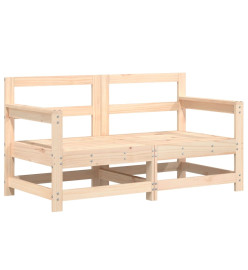 Canapés d'angle de jardin 2 pcs bois de pin massif