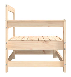 Canapés d'angle de jardin 2 pcs bois de pin massif