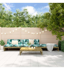 Salon de jardin 4 pcs bois de pin imprégné