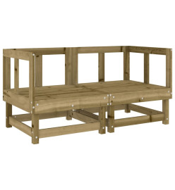 Salon de jardin 6 pcs bois de pin imprégné