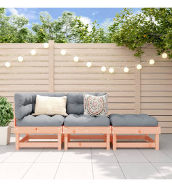 Salon de jardin 3 pcs bois massif douglas