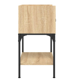 Table de chevet chêne sonoma 40,5x31x60 cm bois d'ingénierie