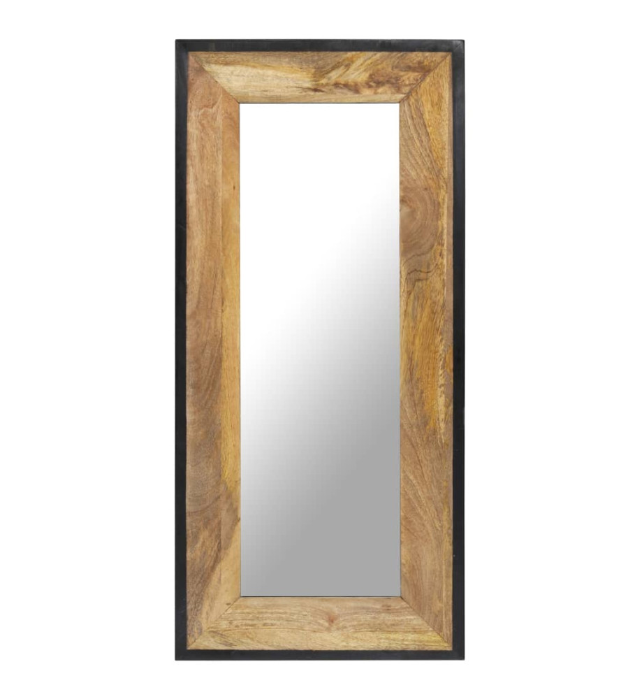 Miroir 110x50 cm Bois de manguier massif