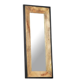 Miroir 110x50 cm Bois de manguier massif