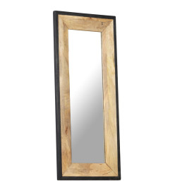 Miroir 110x50 cm Bois de manguier massif