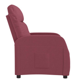 Fauteuil inclinable Rouge bordeaux Tissu