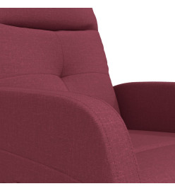 Fauteuil inclinable électrique Rouge bordeaux Tissu