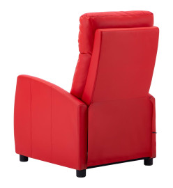 Fauteuil de massage électrique Rouge Similicuir