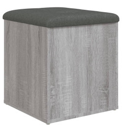 Banc de rangement sonoma gris 42x42x45 cm bois d'ingénierie