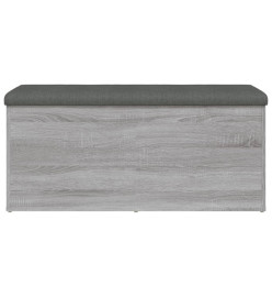 Banc de rangement sonoma gris 102x42x45 cm bois d'ingénierie