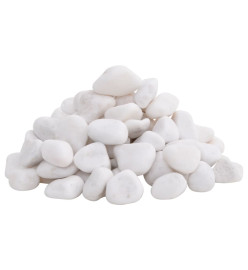 Galets polis 10 kg blanc 2-5 cm