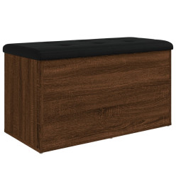 Banc de rangement chêne marron 82x42x45 cm Bois d'ingénierie