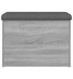 Banc de rangement sonoma gris 62x42x45 cm bois d'ingénierie