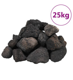 Roches volcaniques 25 kg noir 5-8 cm