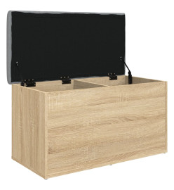 Banc de rangement chêne sonoma 82x42x45 cm bois d'ingénierie