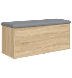 Banc de rangement chêne sonoma 102x42x45 cm bois d'ingénierie