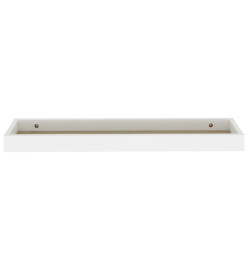 Étagères murales Loggia 2 pcs Chêne et blanc 60x15x4 cm MDF