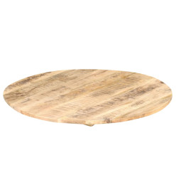 Dessus de table Bois de manguier solide Rond 15-16 mm 40 cm