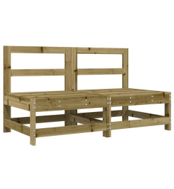 Salon de jardin 8 pcs bois de pin imprégné