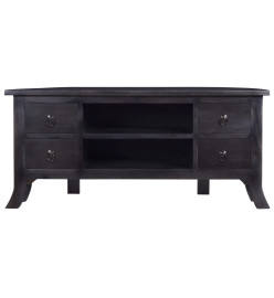 Meuble TV Café noir clair 100x40x45 cm Bois massif d'acajou