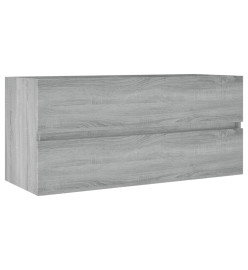 Armoire de lavabo Sonoma gris 100x38,5x45 cm Bois d'ingénierie