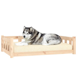 Lit pour chien 105,5x75,5x28 cm bois de pin solide