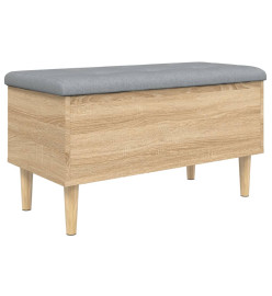 Banc de rangement chêne sonoma 82x42x46 cm bois d'ingénierie