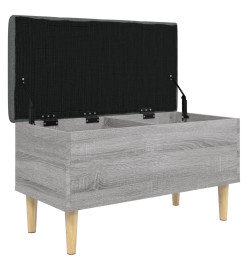 Banc de rangement sonoma gris 82x42x46 cm bois d'ingénierie