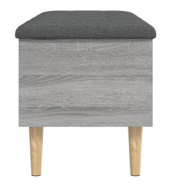 Banc de rangement sonoma gris 82x42x46 cm bois d'ingénierie