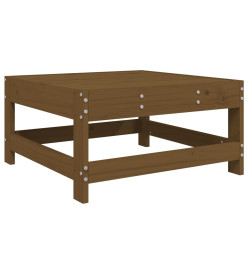Salon de jardin 10 pcs Marron miel Bois de pin massif