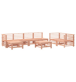 Salon de jardin 8 pcs bois massif douglas